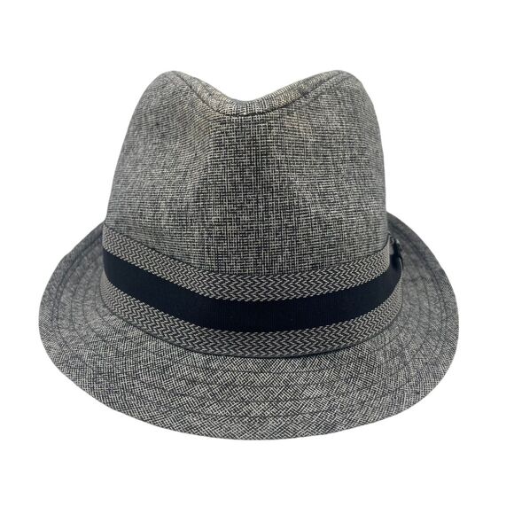 Stetson Hat Mens Small / Medium All American Fedora Gray 100% Linen - Picture 1 of 7